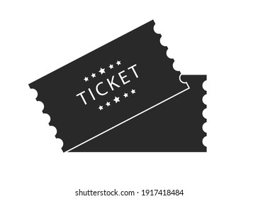 Tickets for attending an event or film on a transparent background. Beautiful modern travel flyers.