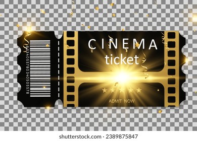 Tickets for attending an event or film on a transparent background. Beautiful modern travel flyers.	

