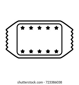 tickets blank star frame icon image 