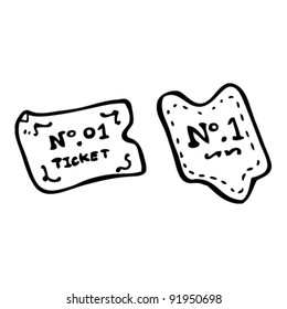 tickets cartoon