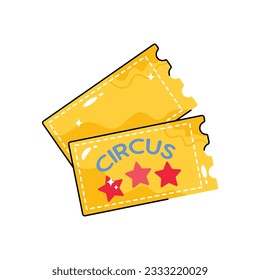 Tickets doodle vector filled outline Sticker. EPS 10 file