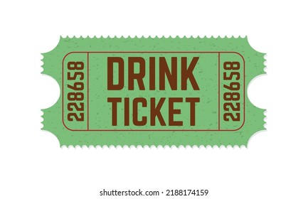 tickets, tickets drink, drink tickets, free drinks badge