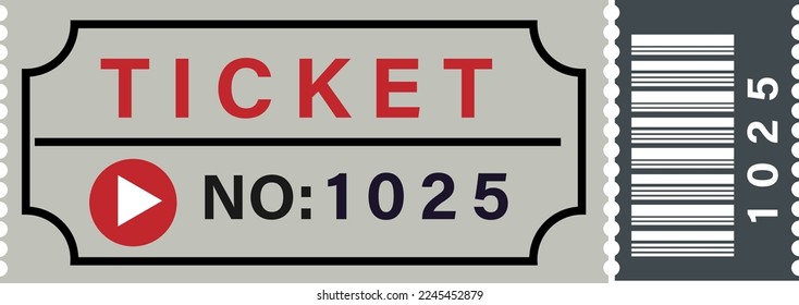 Tickets for events or program access. ticket design