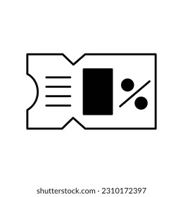 Tickets  Glyph Vector Icon that can easily edit or modify

