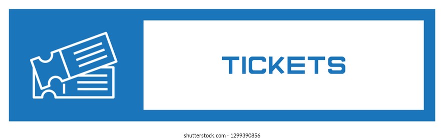 Tickets Icon Concept