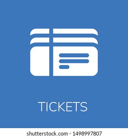  Tickets icon. Editable  Tickets icon for web or mobile.