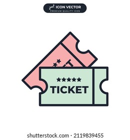 Tickets icon symbol template for graphic and web design collection logo vector illustration