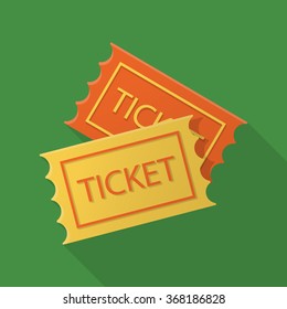 Tickets Icon Vector.