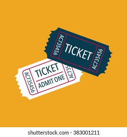 Tickets icon. Vector illustration