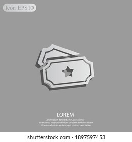icono de entradas. Ilustración del vector EPS 10.