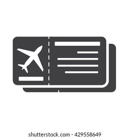 Tickets Icon Vector Illustration on the white background.