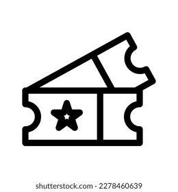 Tickets Icon Vector Symbol Design Illustration