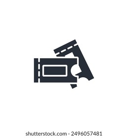 Icono de entradas. Vector. Movimiento editable. signo de estilo lineal para uso Diseño web, logotipo. Ilustración de símbolo.