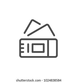 Tickets line icon