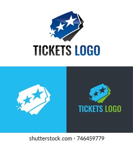 Tickets Logo And Icon - Vector Illustration