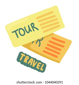 tickets to travel. Two tour coupons. voyage pass