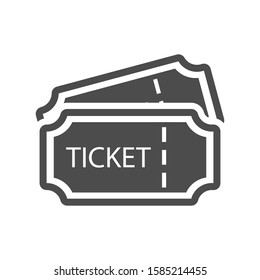 Tickets vector icon. Cinema tickets symbol. Linear style sign for mobile concept and web design vector icon. Tickets symbol illustration. vector icon Pixel vector graphics
