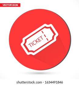 Tickets vector icon. Cinema tickets symbol. Linear style sign for mobile concept and web design vector icon. Tickets symbol illustration. vector icon Pixel vector graphics