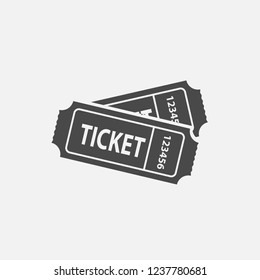 Tickets vector icon for concert shows bookings icon
