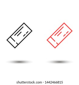 tickets vector icon , Lorem ipsum flat design