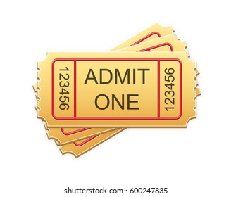 Tickets. Vector illustration.