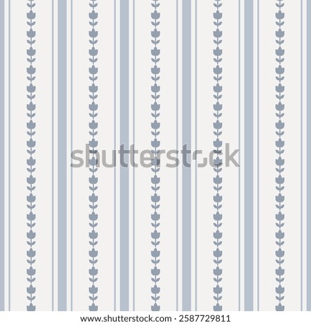 Ticking Line Seamless pattern Background Digital striped Paper for home decor and fabric. Linen rustic cottagecore texture.