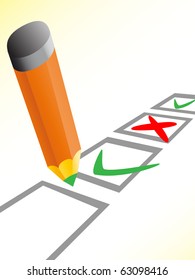 Ticks yes and no