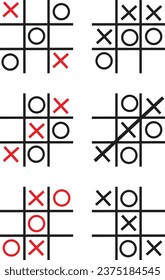 Tic-Tac-Toe game, Hand drawn tic tac toe game