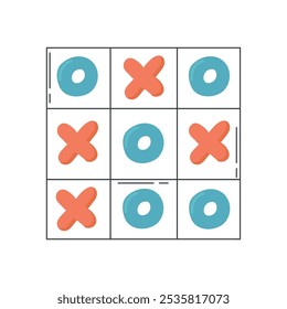 Tic-tac-toe icon clipart avatar logotype isolated illustration