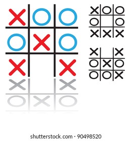 Tic-tac-toe silhouette