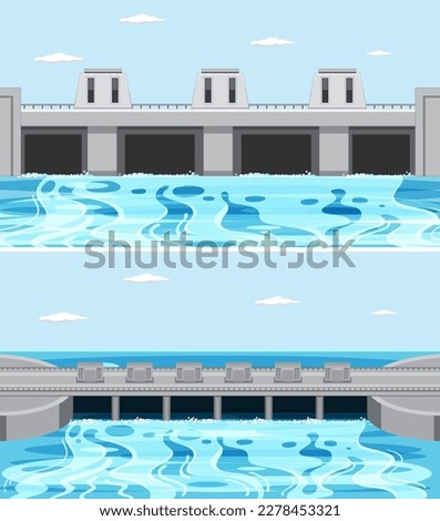 Tidal Electricity Concept for Science Education illustration