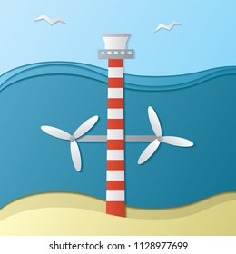 The tidal energy station