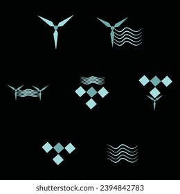 Tidal icon. Thin linear tidal outline icon. Line vector tidal sign