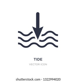 tide icon on white background. Simple element illustration from Season concept. tide sign icon symbol design.