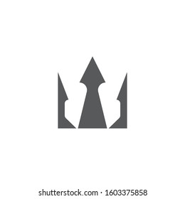 Tident icon Vector Illustration design Logo template