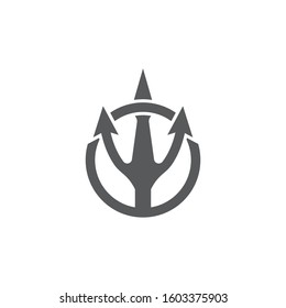 Tident icon Vector Illustration design Logo template