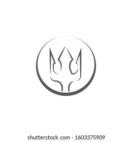 Tident icon Vector Illustration design Logo template