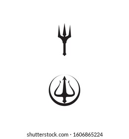Tident icon Vector Illustration design Logo template