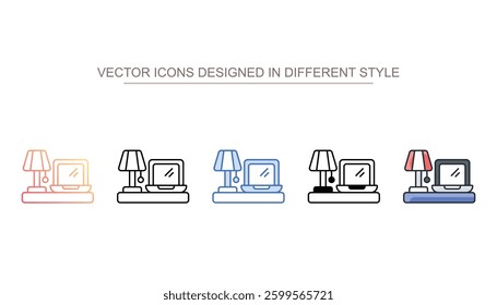 Tidy icon design with white background stock illustration