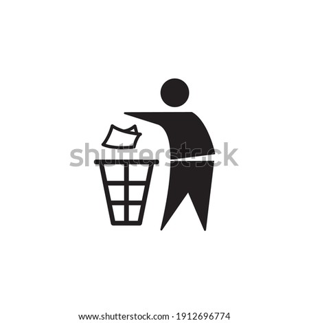 tidy man mark icon symbol sign vector