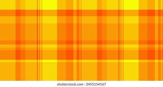 Aufgeräumte Vektorgrafik Tartan Stoff, vielfältige Check Hintergrund Plaid. Ikonische Textur nahtloses Muster in heller und königlich goldener Farbe.