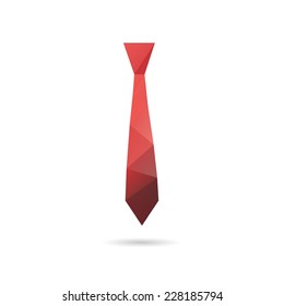 Tie abstract isolated on a white backgrounds, vector illustration 