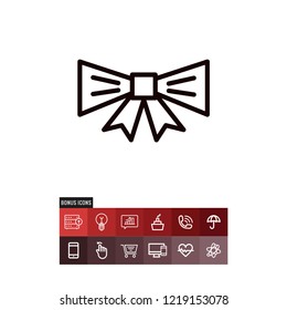 Tie black friday vector icon