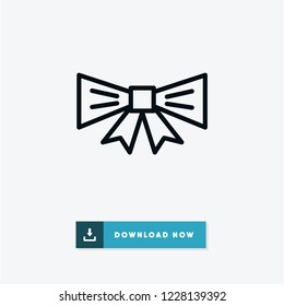 Tie black friday vector icon