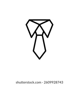 Tie - black  vector icon