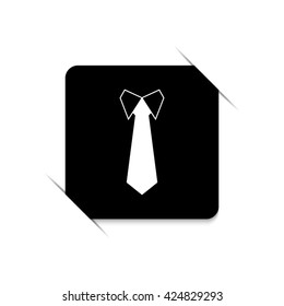 Tie -  black vector icon