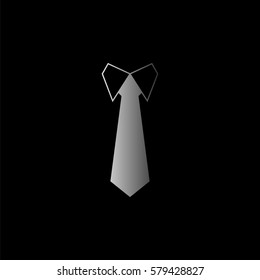 Tie - black  vector icon