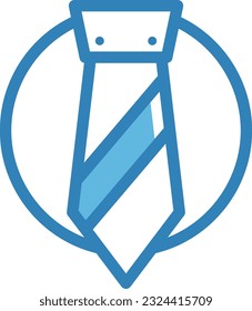 Icono azul del vínculo - Icono único, vector
