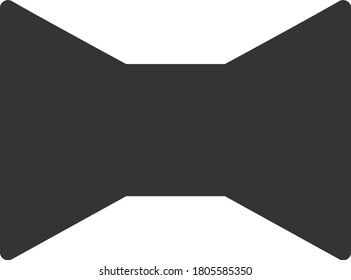 Tie Bow flat vector icon. An isolated icon on a white background.
