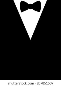 tie bow vector - flyer suit